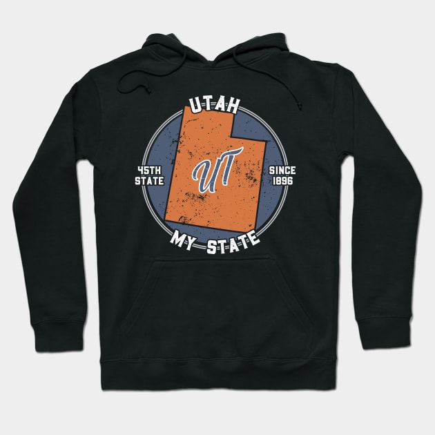 Utah My State Patriot State Tourist Gift Hoodie by atomguy